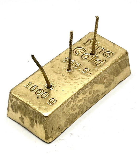 Gold Bar Candle (4" x 2")