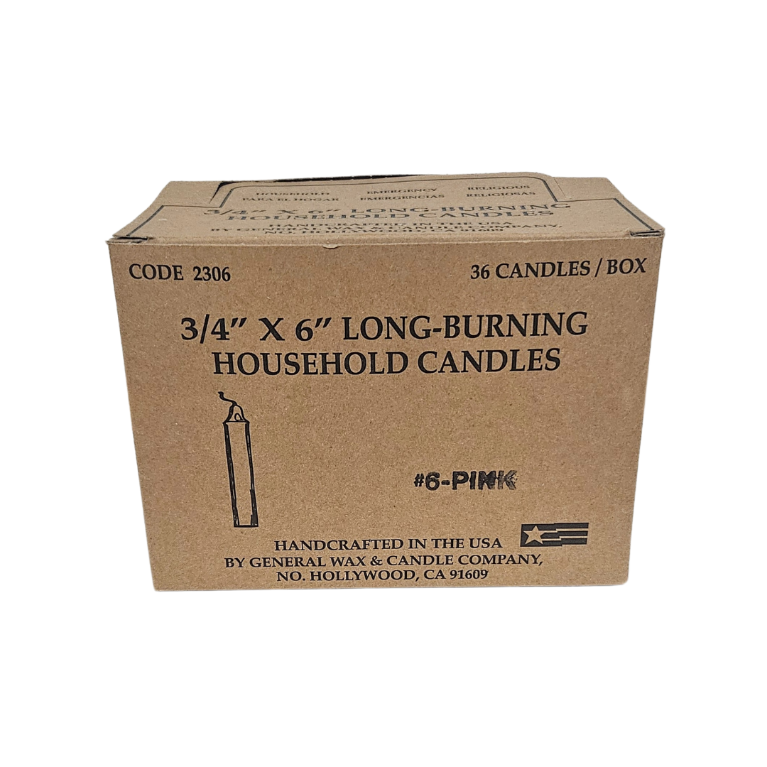 Pink Spell Candle (6")